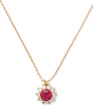 Kate Spade New York sunny crystal halo pendant necklace