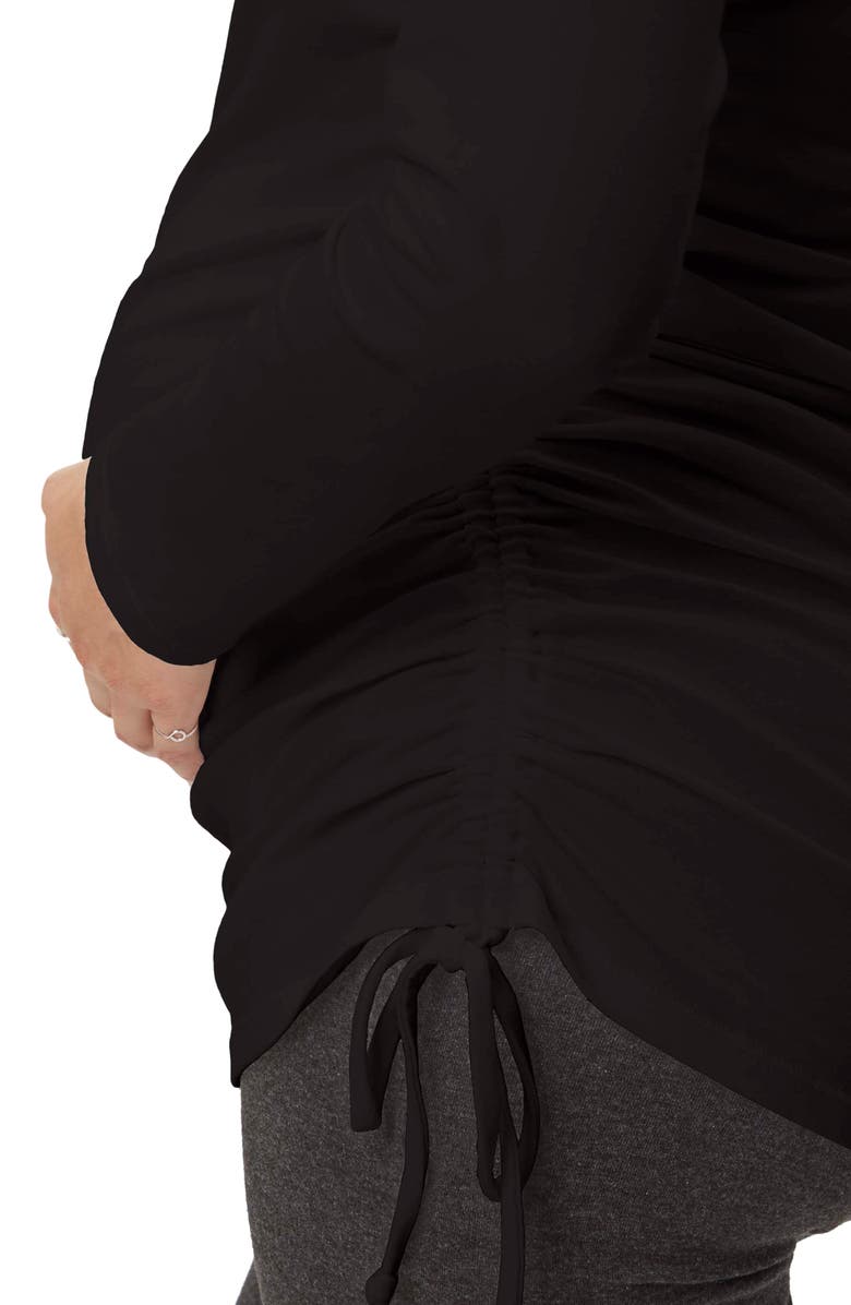 Stowaway Collection Asymmetrical Drawstring Maternity Top, Alternate, color,