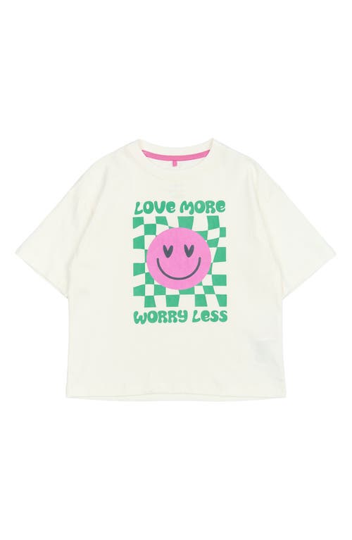 The New Kids' Praise Organic Cotton Graphic T-shirt In White