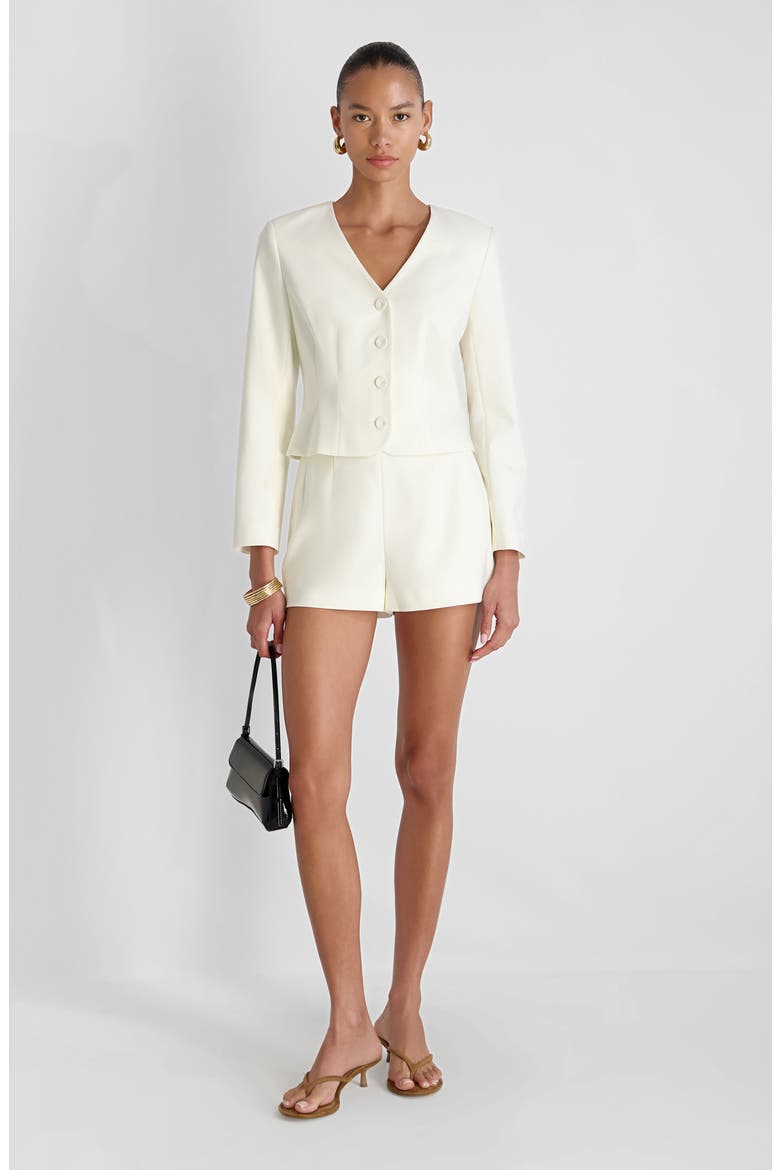 Halsey Twill Shorts, Alternate, color, PORCELAIN CREAM