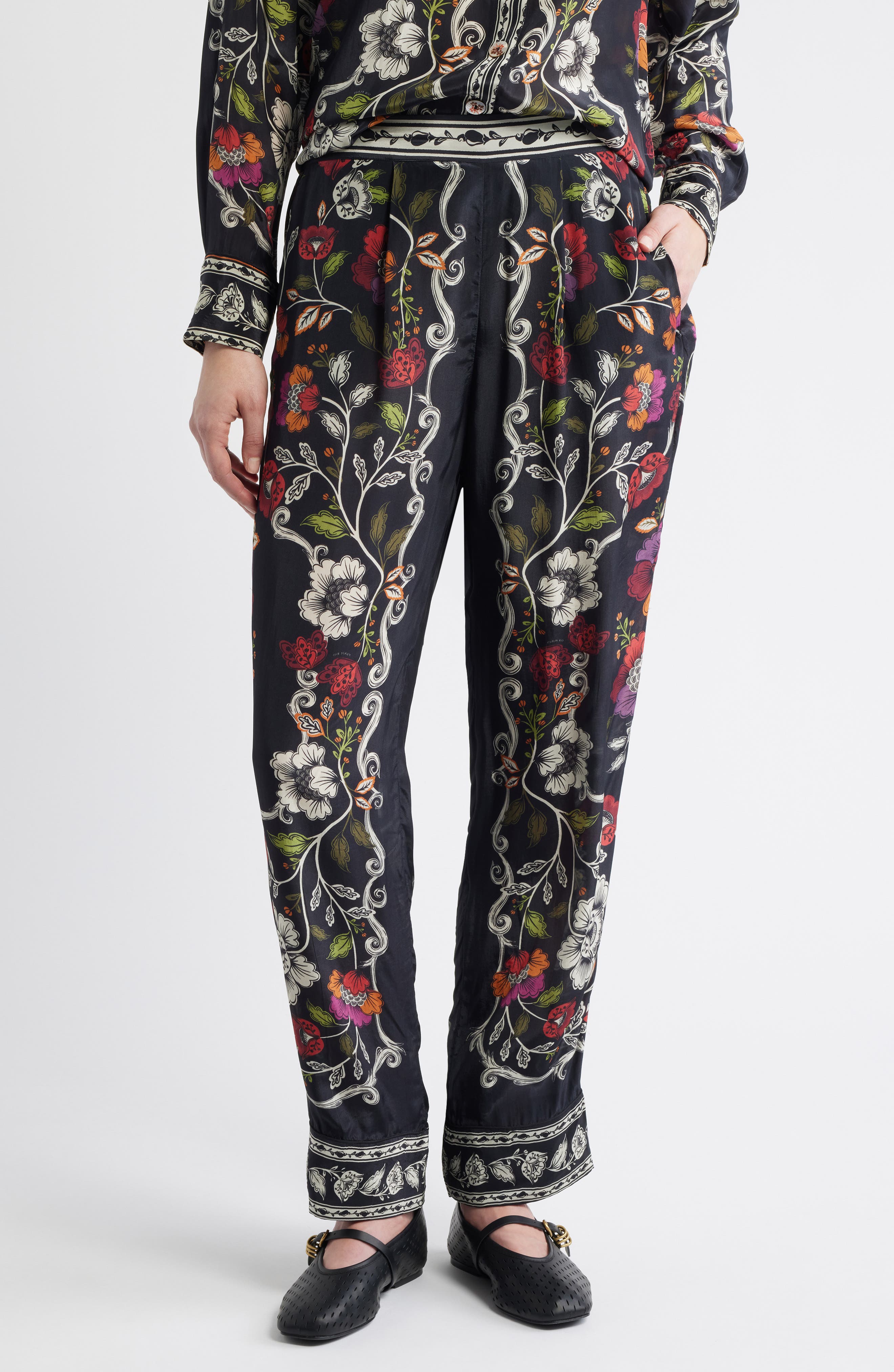 FARM Rio Rococco Floral Straight Leg Pants