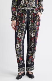 FARM Rio Rococco Floral Straight Leg Pants