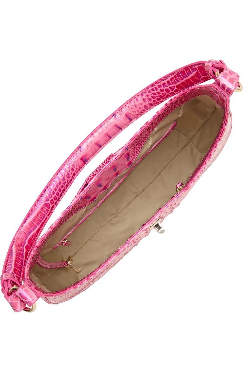 Brahmin Fallon Croc Embossed Leather Shoulder Bag, Alternate, color,