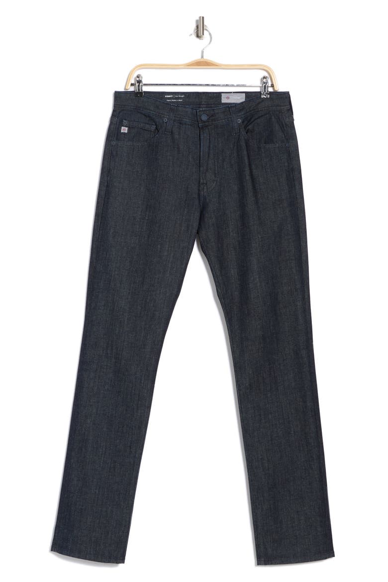 Everett Slim Straight Leg Jeans, Alternate, color, MONOLITH