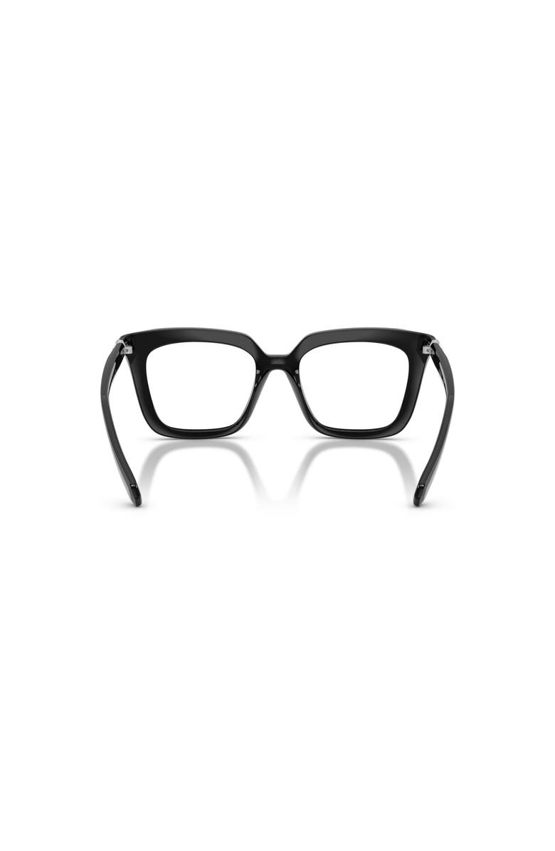 Swarovski 51mm Square optical glasses, Alternate, color, Black