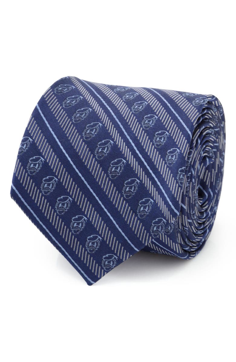 Cufflinks, Inc. x Disney Donald Duck Stripe Silk Tie, Alternate, color, 