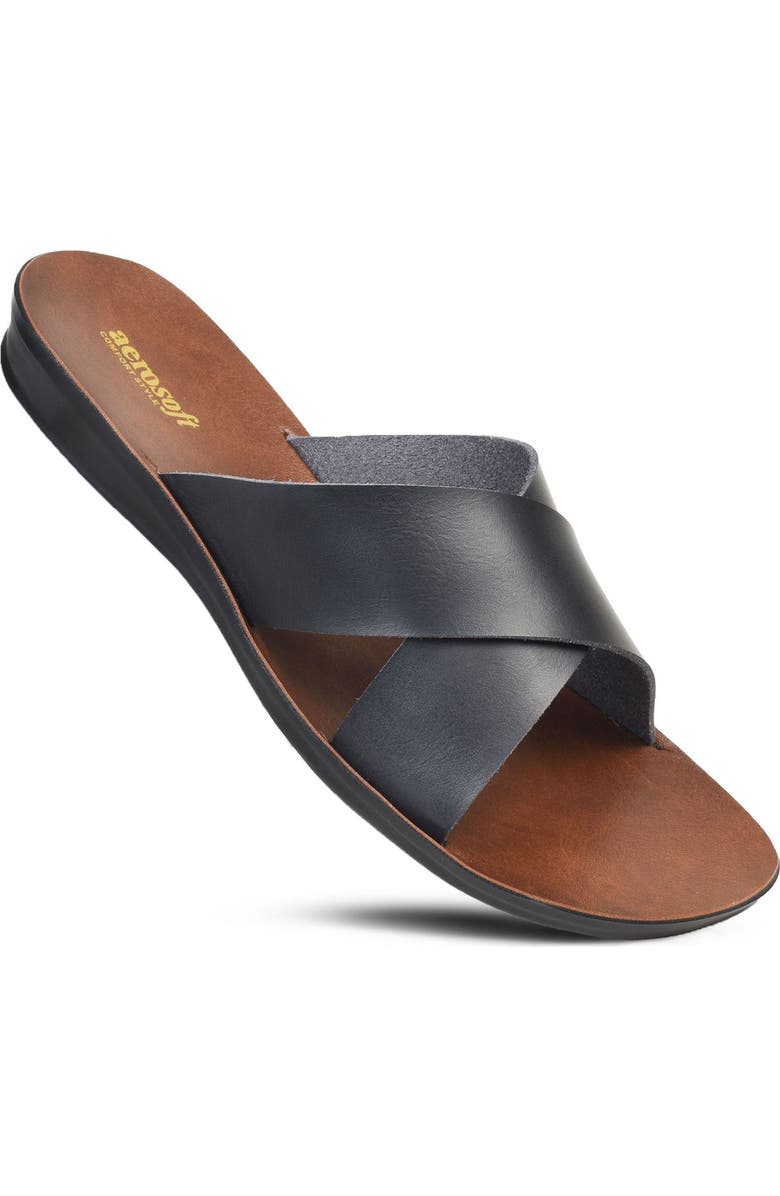 AEROSOFT XENIA WOMENS SANDALS, Main, color, Black