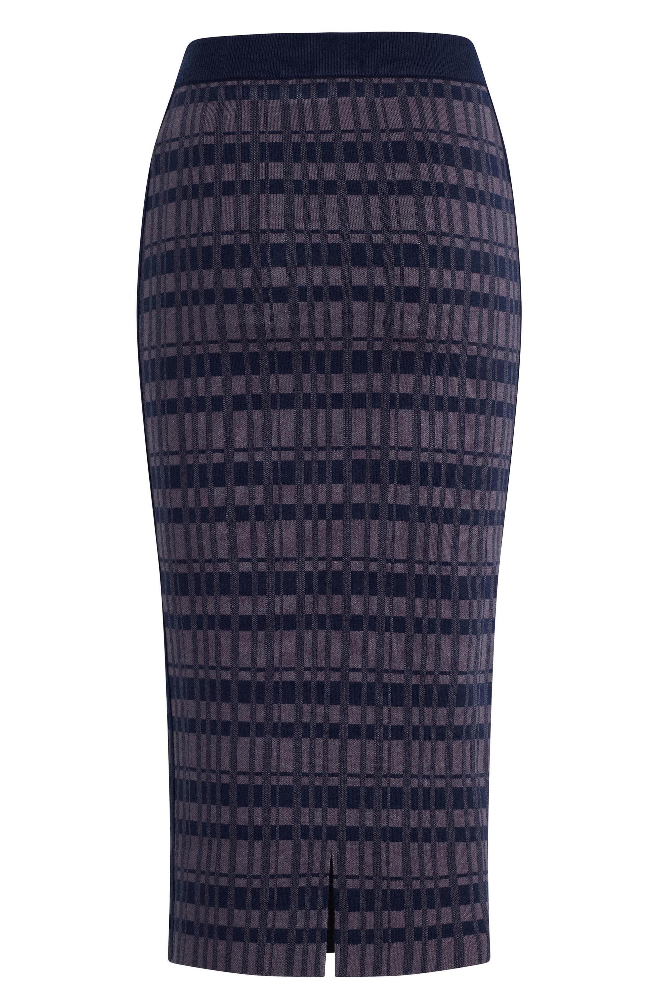 selected NAVY PLAID