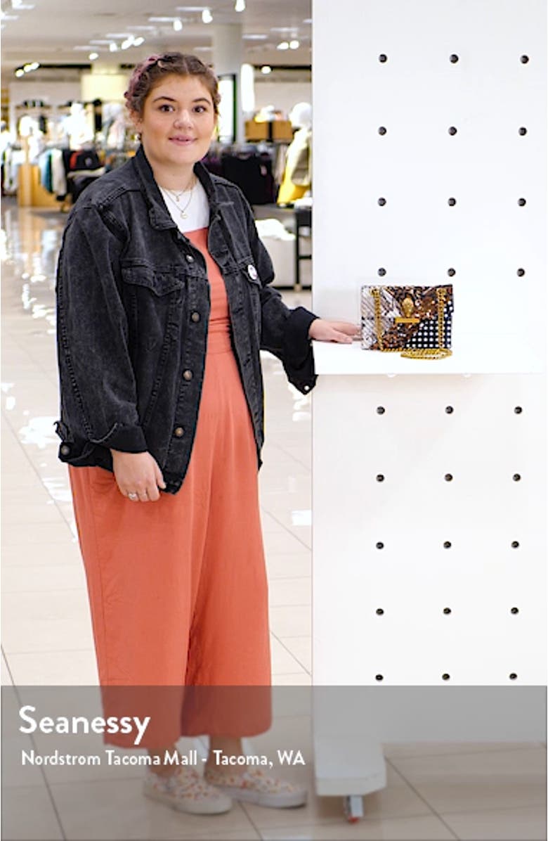 Mini Kensington Genuine Calf Hair Mixed Media Crossbody Bag, sales video thumbnail