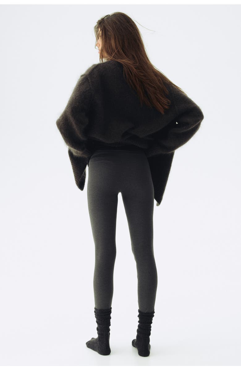 H&M Mama 2-pack Jersey Leggings, Alternate, color, Dark Gray/Black