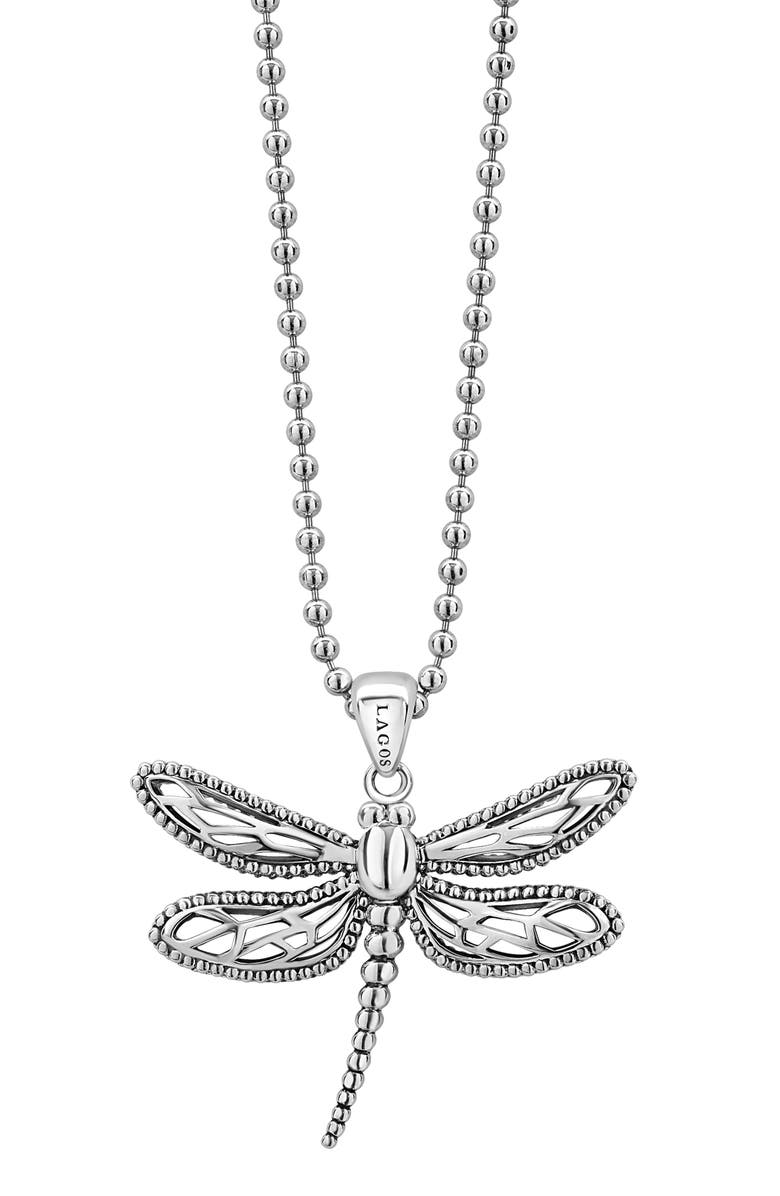 LAGOS Rare Wonders Dragonfly Pendant Necklace, Alternate, color,