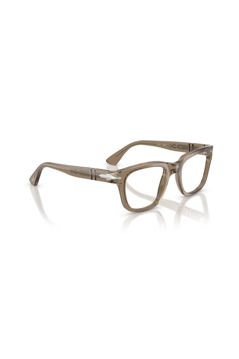 51mm Square optical glasses, Alternate, color, Brown