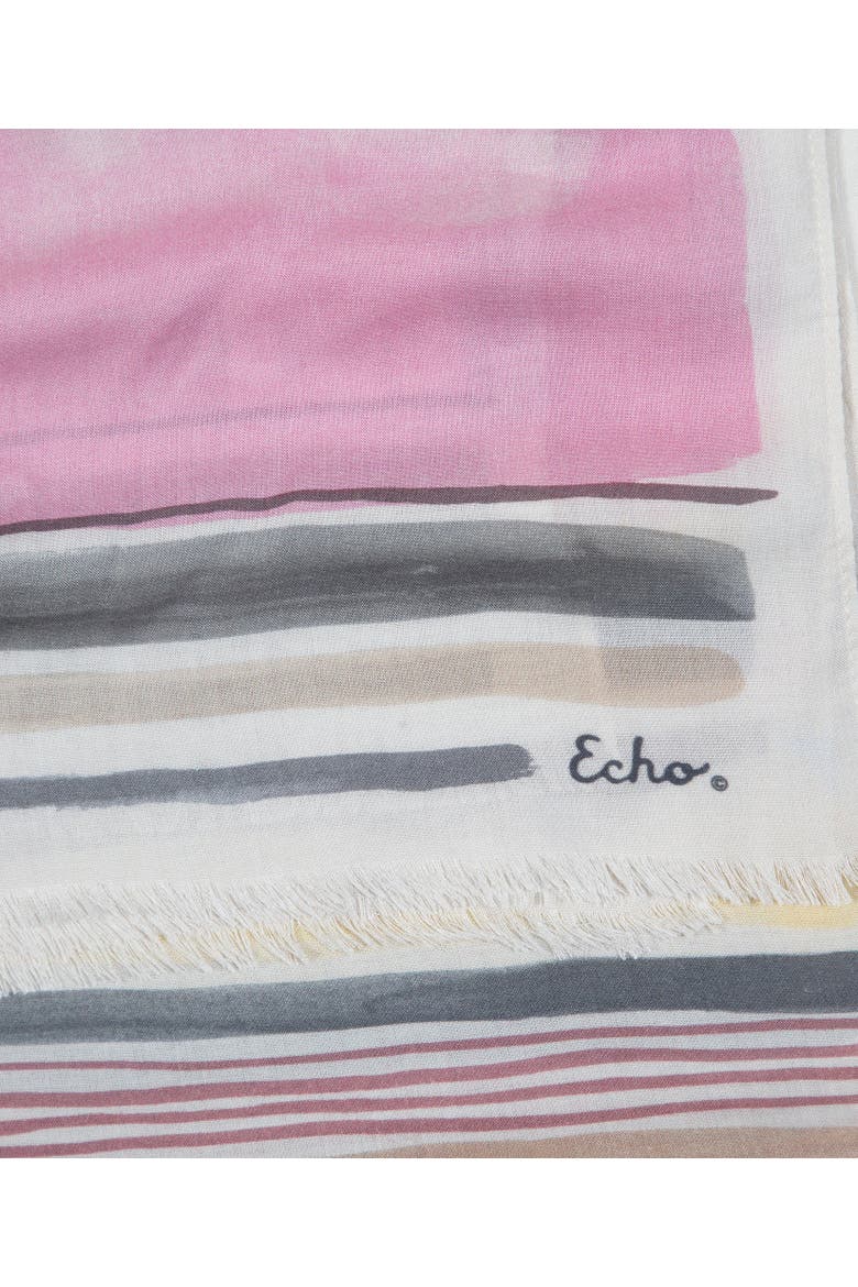 Painted Stripe Wrap, Alternate, color, Black