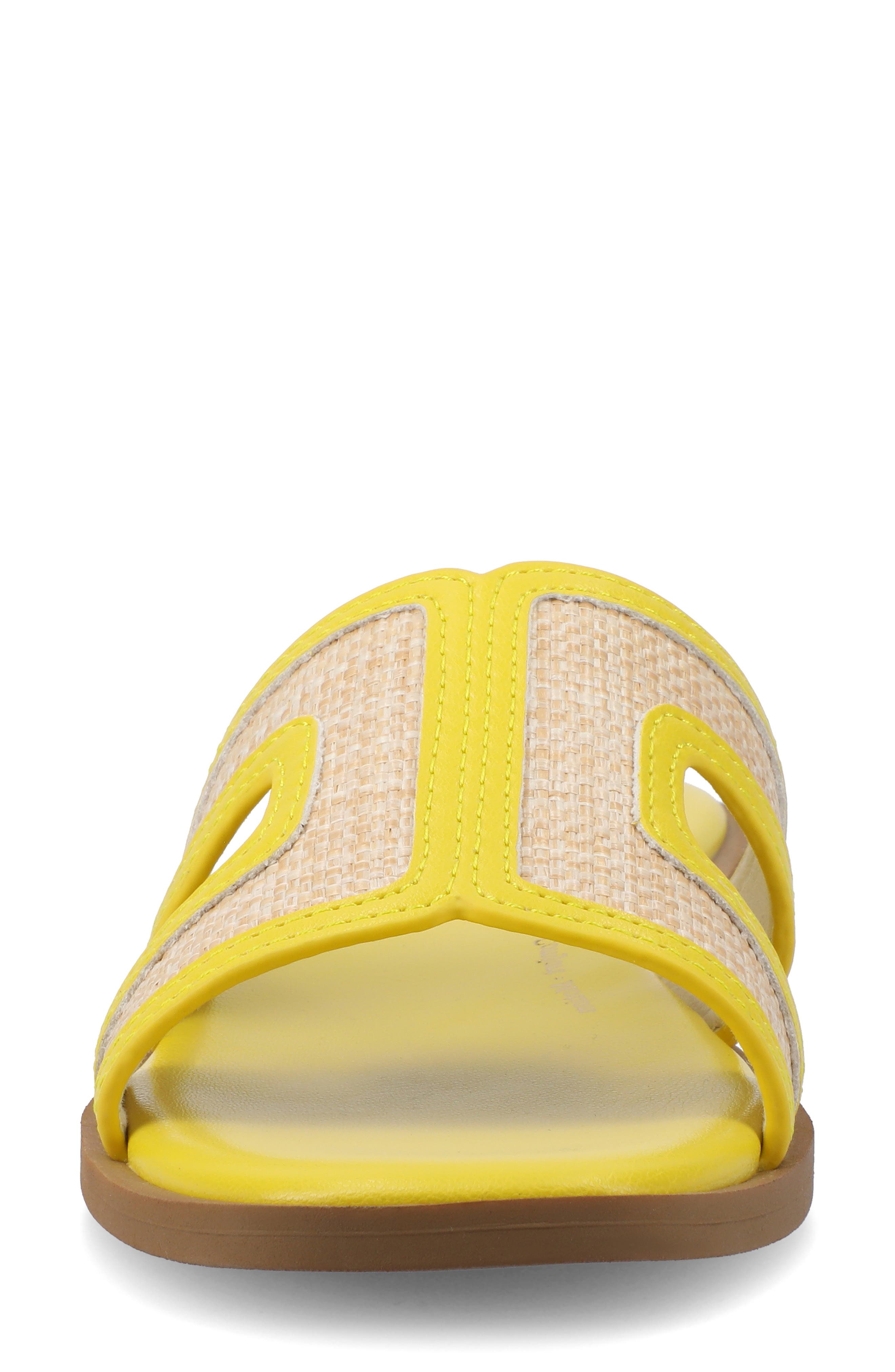 Primah Slide Sandal, Alternate, color, MANGO RAFFIA