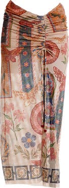 Agua Bendita Tock Fiore Cover-Up Skirt