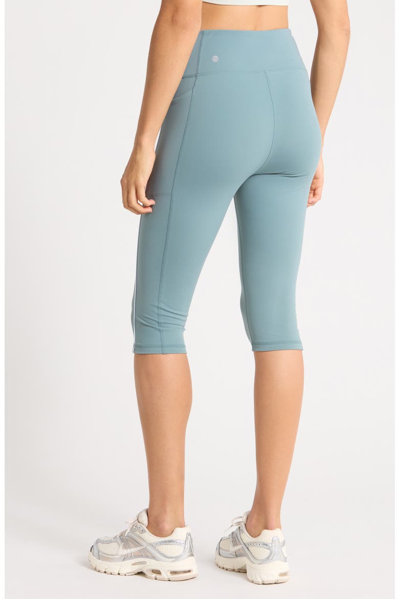 Perform High Waist Piped Capri Leggings, Alternate, color, BLUE GOBLIN