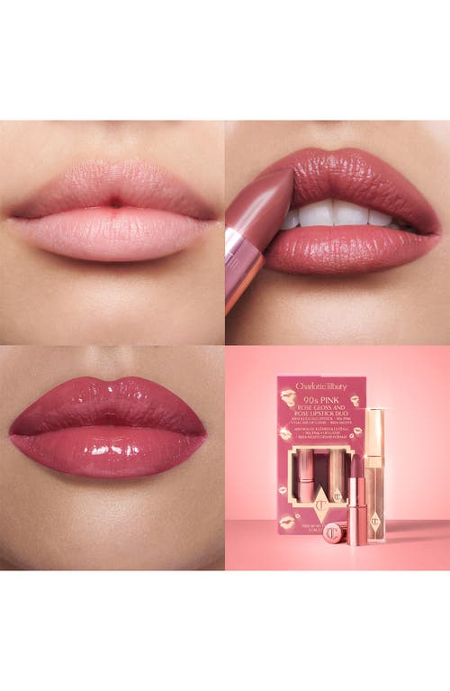 Charlotte Tilbury K.i.s.s.i.n.g Lipstick And Lip Gloss Duo In 90s Pink