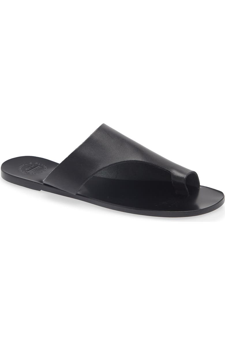 ATP ATELIER Rosa Toe Loop Sandal, Main, color, Black