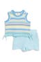Knit Tank & Gauze Shorts Set