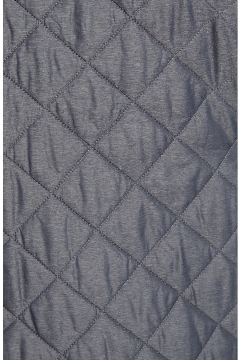 Essex Water Repellent Quilted Traveler Vest, Alternate, color, IRON