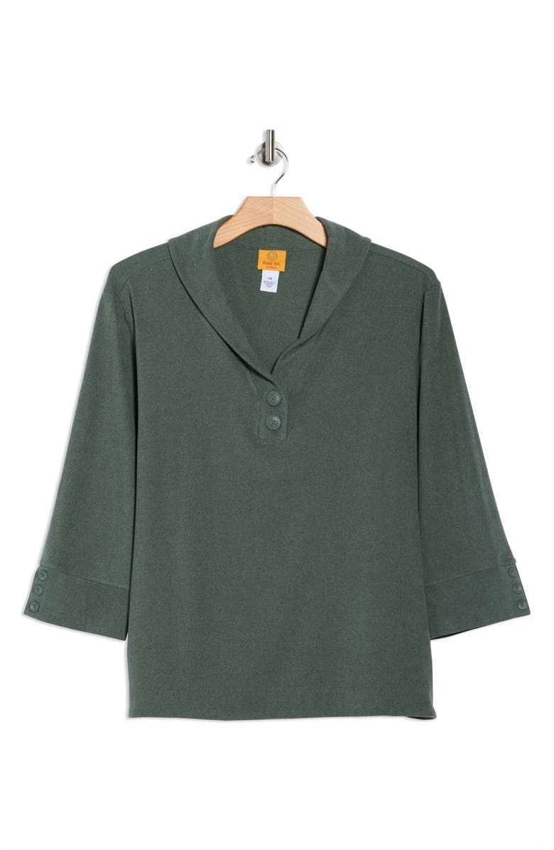 RUBY RD Shawl Collar Soft Ribbed Pullover, Alternate, color, 