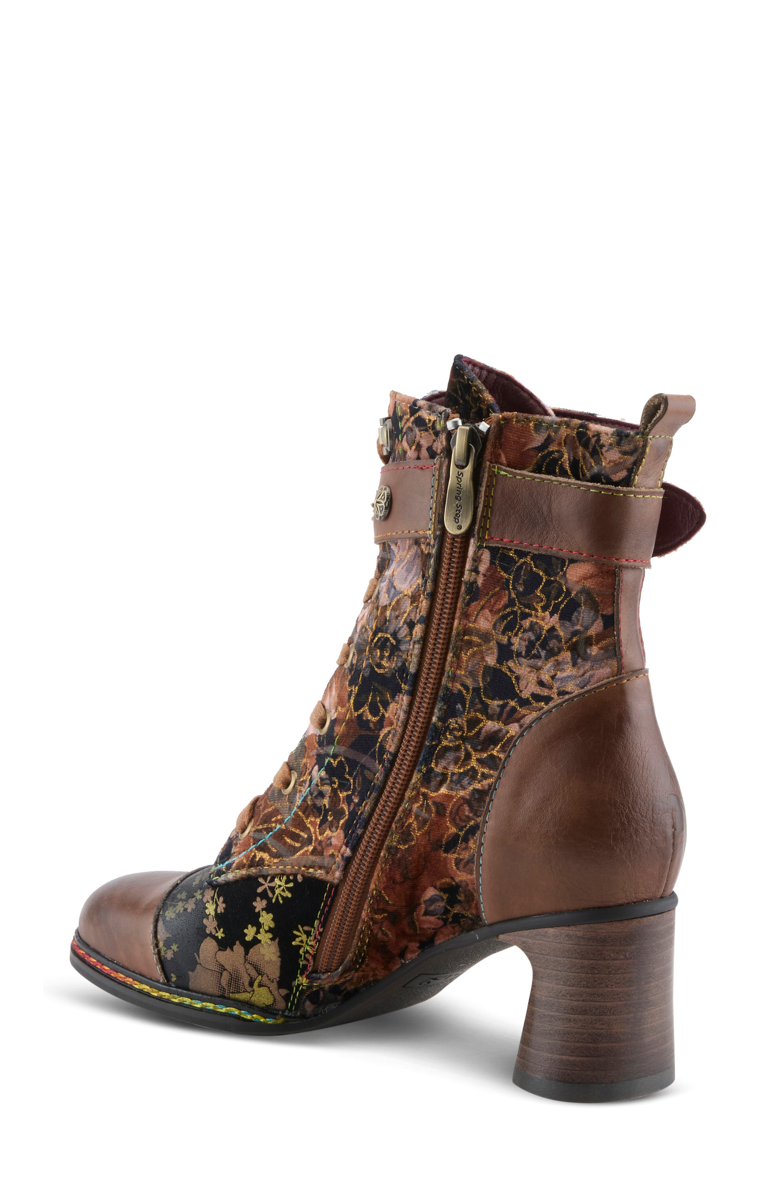 Prettibootie Bootie, Alternate, color, LIGHT BROWN MULTI
