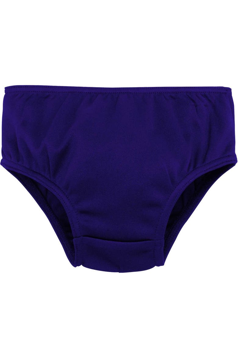 Girls Infant Purple Baltimore Ravens Cheer Captain Jumper Dress, Alternate, color, Purple