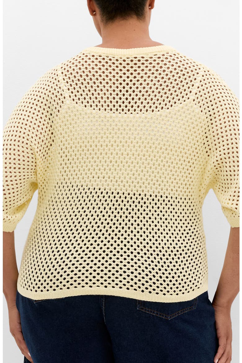 Open Stitch Sweater, Alternate, color, LEMON ZEST