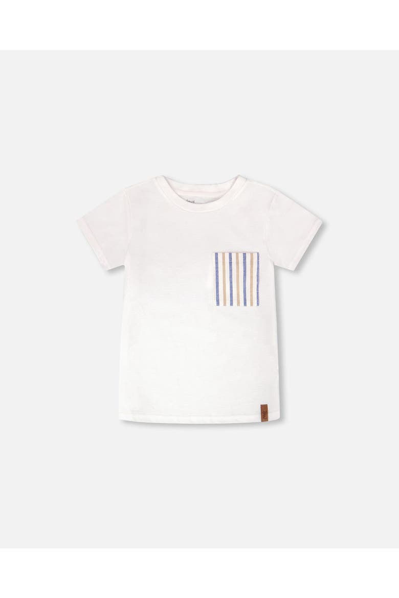 Short Sleeve Jersey T-Shirt with Chest Pocket, Main, color, White