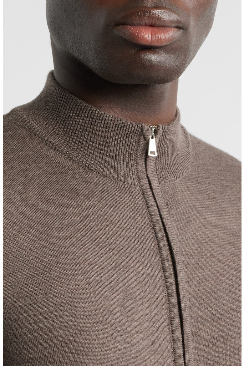 Cashwool® Full Zip Sweater, Alternate, color, ASH GREY