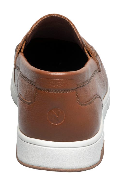 Nunn Bush Luca Moc Toe Penny Loafer In Cognac Multi