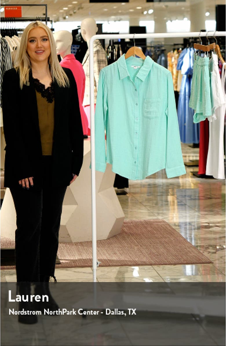 Leni Cotton Gauze Button-Up Shirt, sales video thumbnail