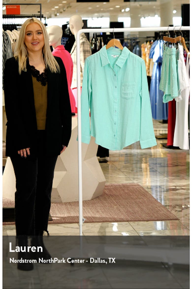 Leni Cotton Gauze Button-Up Shirt video