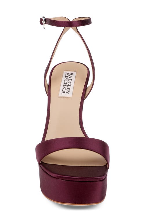 Badgley Mischka Caia Ankle Strap Platform Sandal In Multi