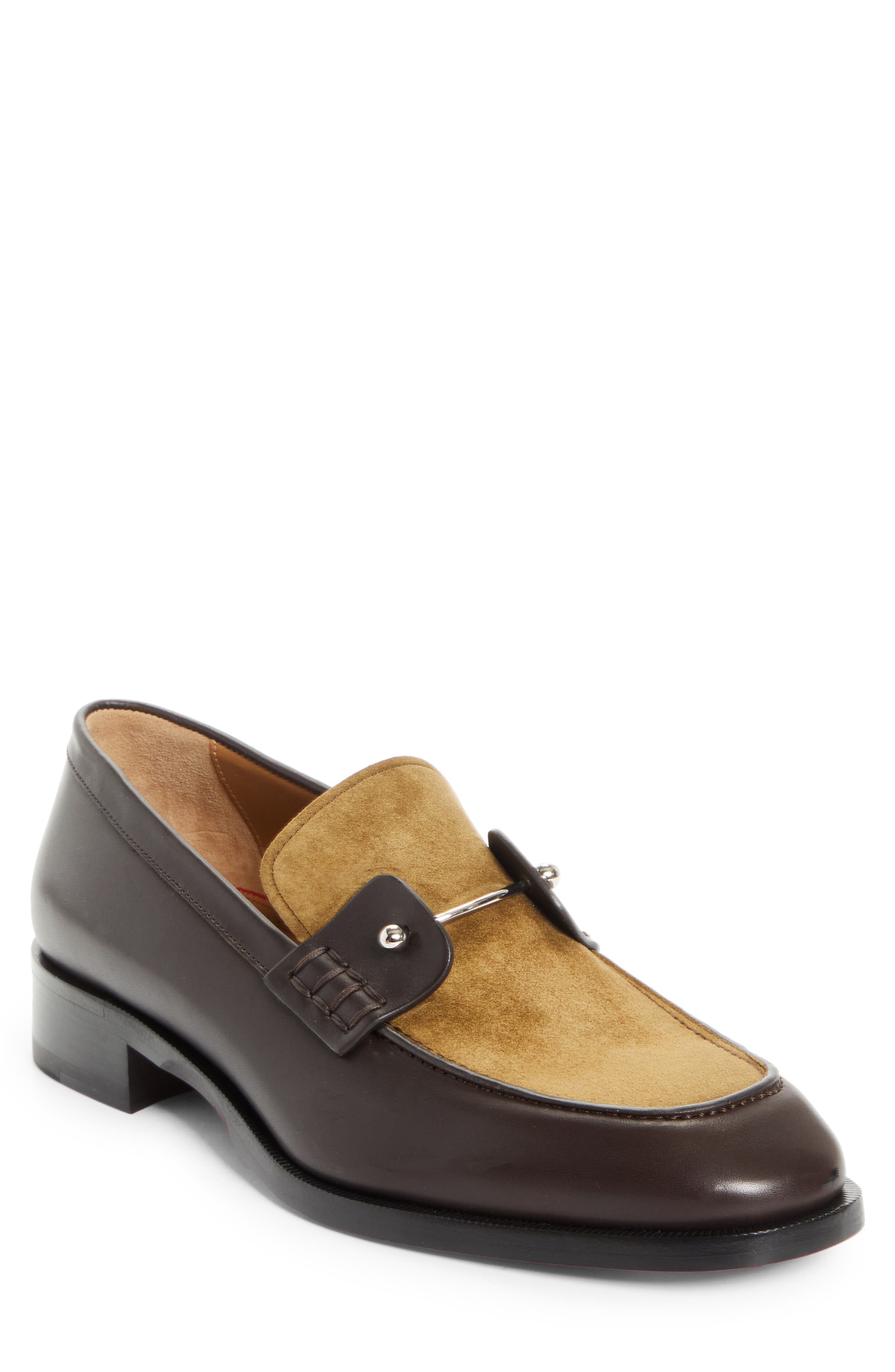 Christian Louboutin Chambelimoc Loafer, Main, color, Cafe/ Bronzo