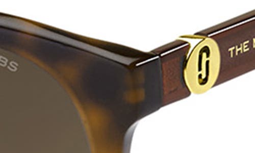 Marc Jacobs 54mm Round Sunglasses In Havana Azure