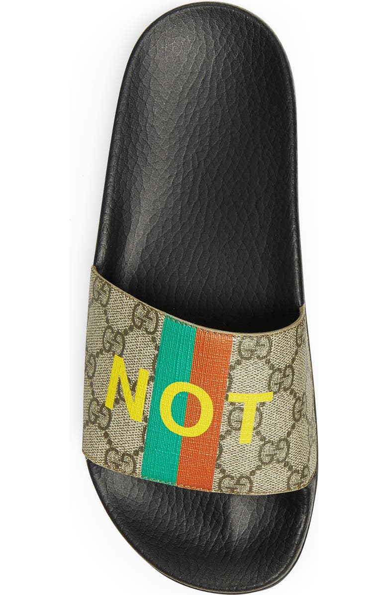 Gucci Pursuit Fake/Not Slide Sandal, Alternate, color,
