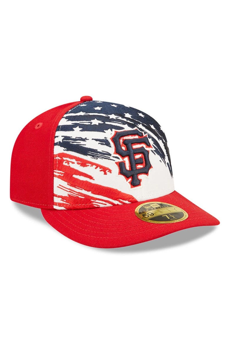 Men's New Era Red San Francisco Giants 2022 4th of July Low Profile 59FIFTY Fitted Hat, Alternate, color, Red