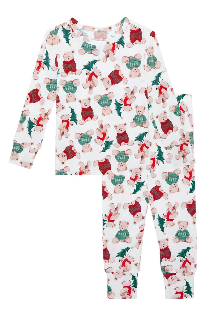 Posh Peanut Kids' Print Fitted Two-Piece Pajamas, Main, color, Lachlan