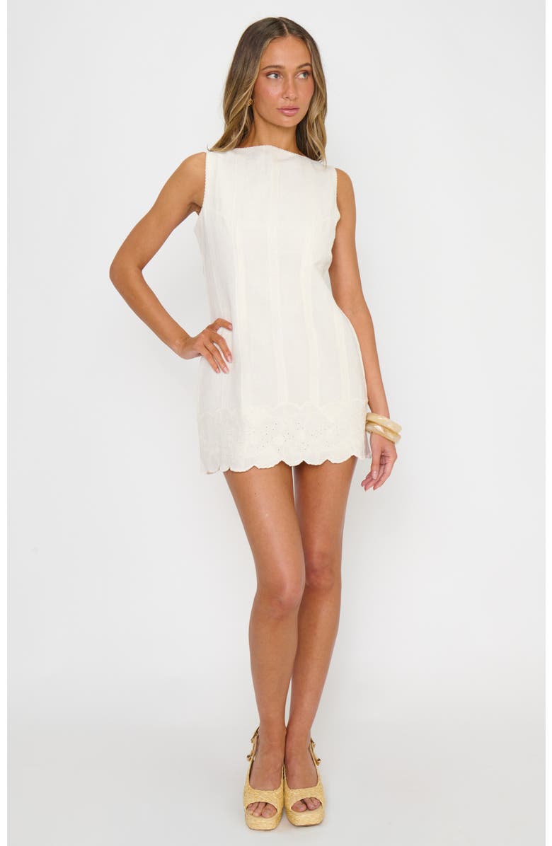 Show Me Your Mumu Ciao Mini Dress, Alternate, color, White Eyelet Embroidery