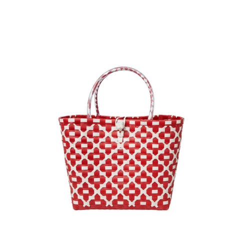 The Kensley Handwoven Floral Recycled Plastic