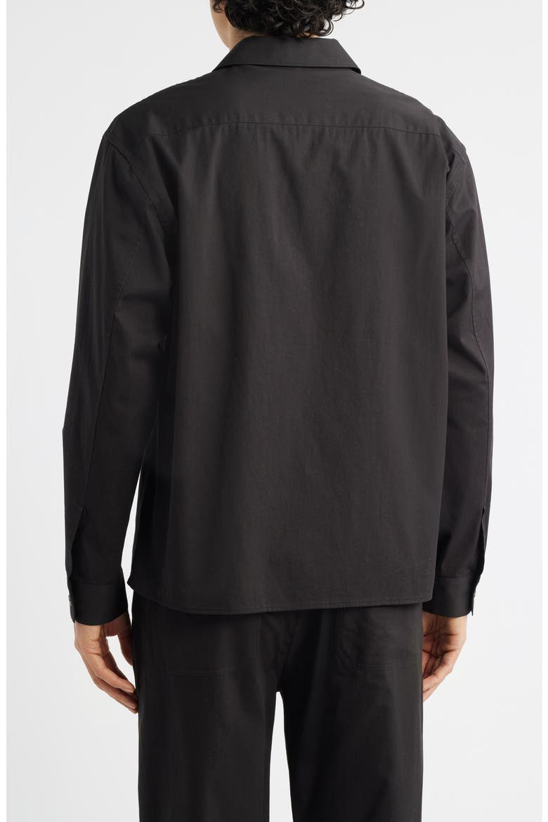 Double Pocket Overshirt, Alternate, color, WASHED BLACK
