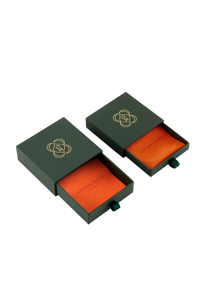 Ottoman Hands Birthstone Pendant Necklace, Alternate, color, March