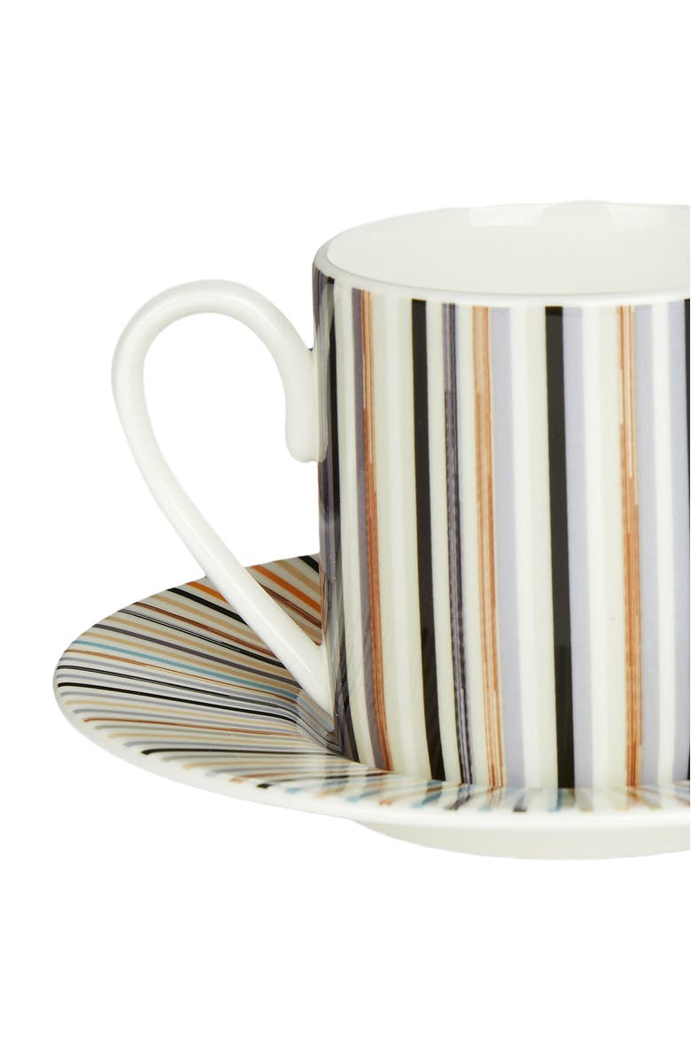 Missoni Home Jenkins Set Of 6 Coffee Cups & Saucers, Alternate, color, White