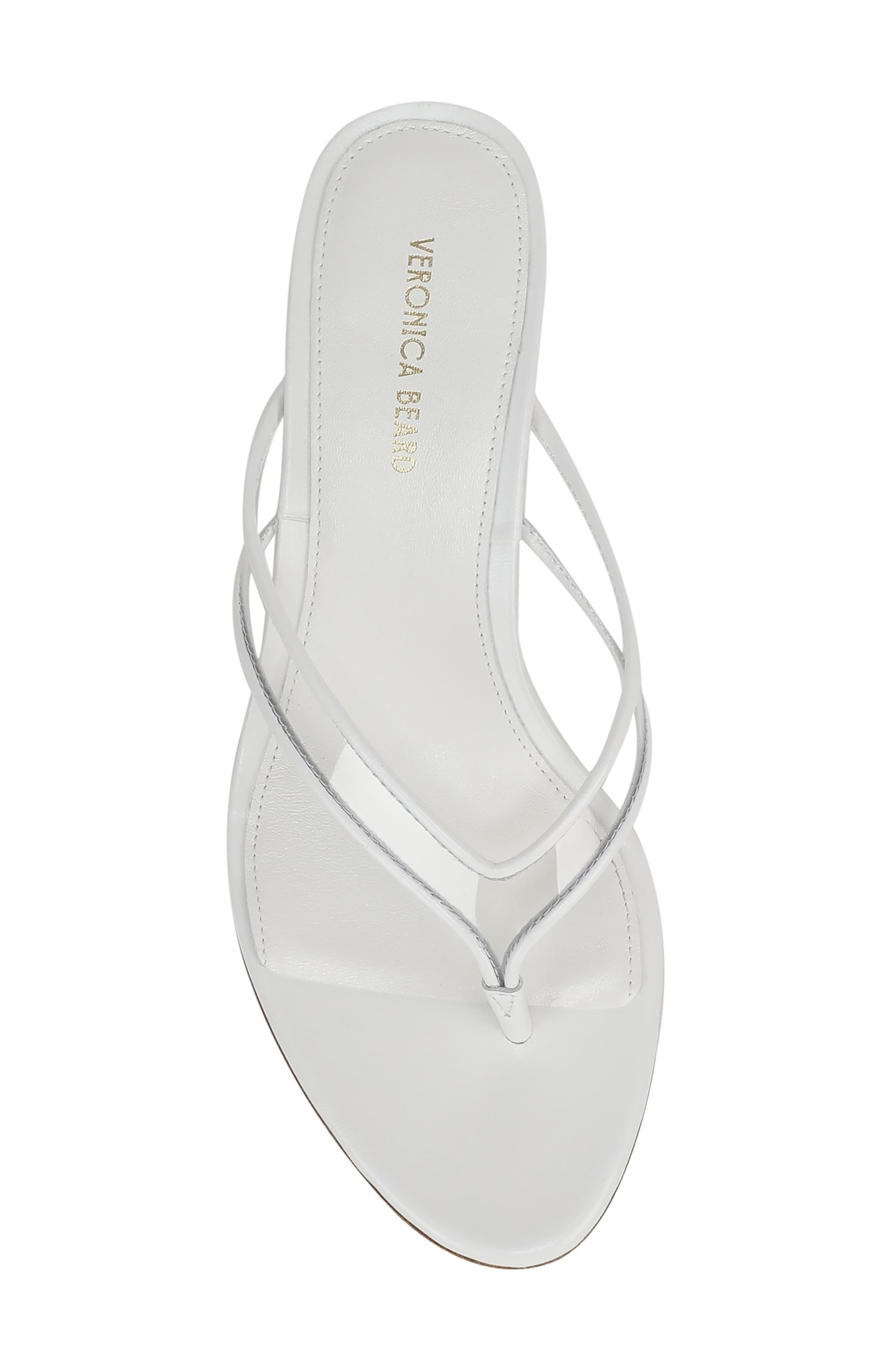 Clea Wedge Flip Flop, Alternate, color, CLEAR/ COCONUT