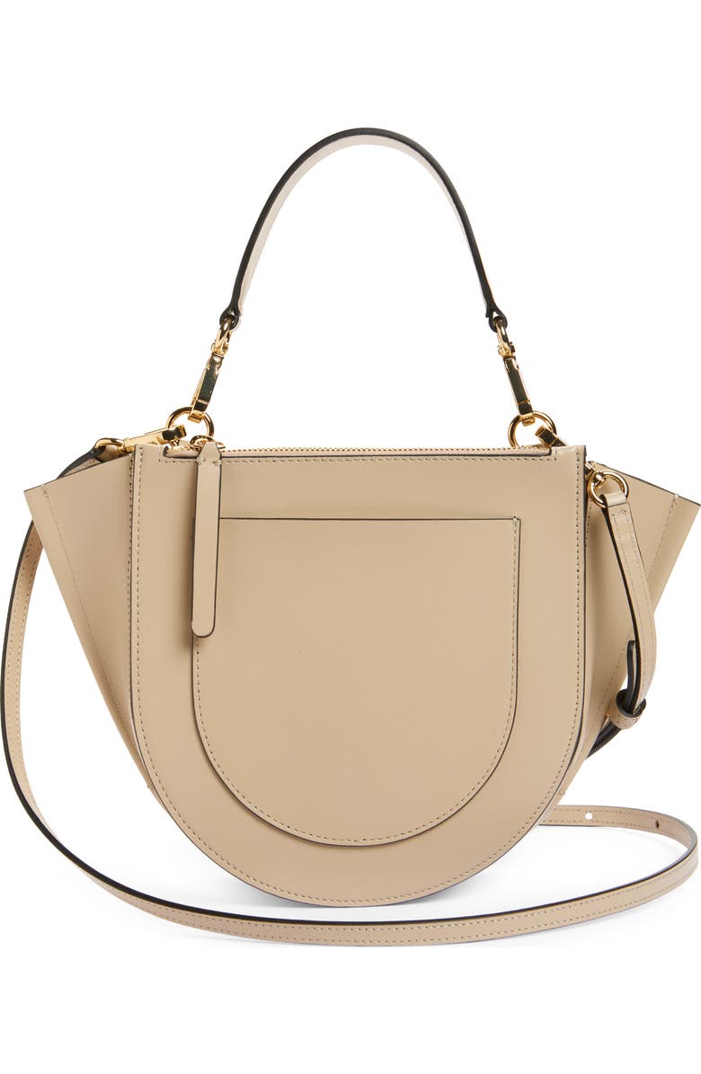 Wandler Small Hortensia Leather Top Handle Bag, Alternate, color, Linen 1350