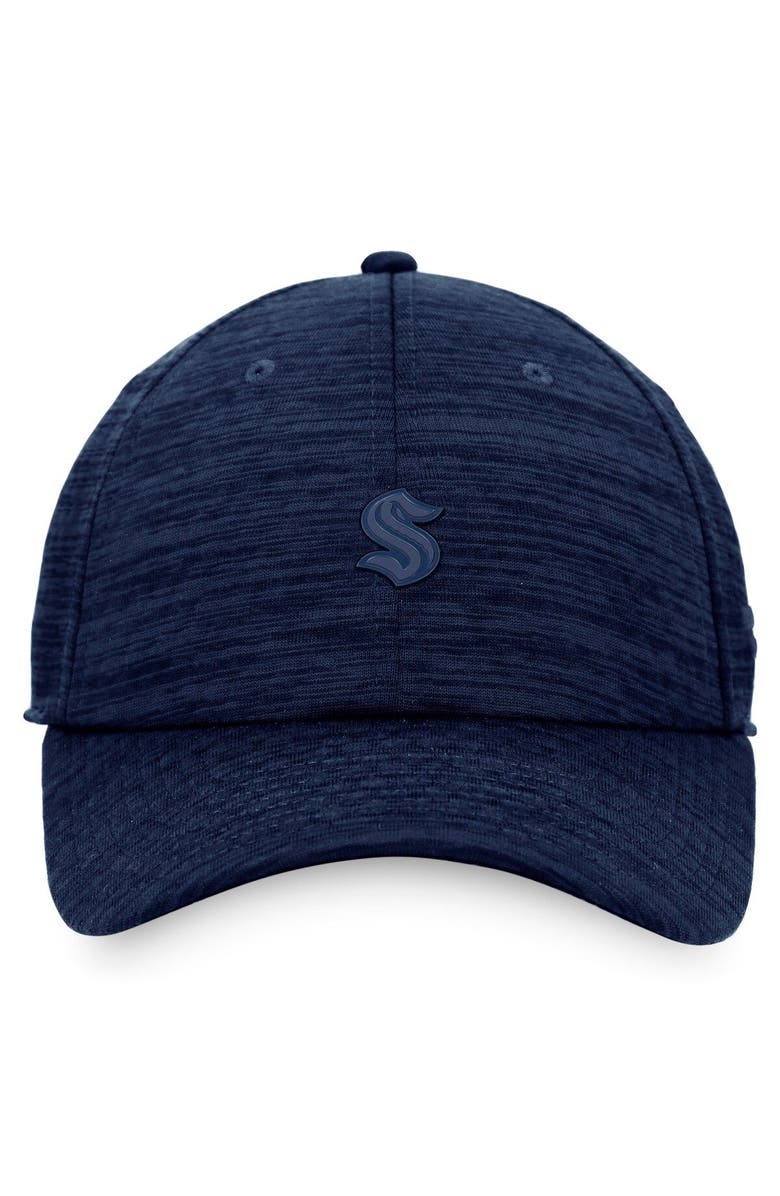 FANATICS Men's Fanatics Branded Navy Seattle Kraken Authentic Pro Road Snapback Hat, Alternate, color, Navy