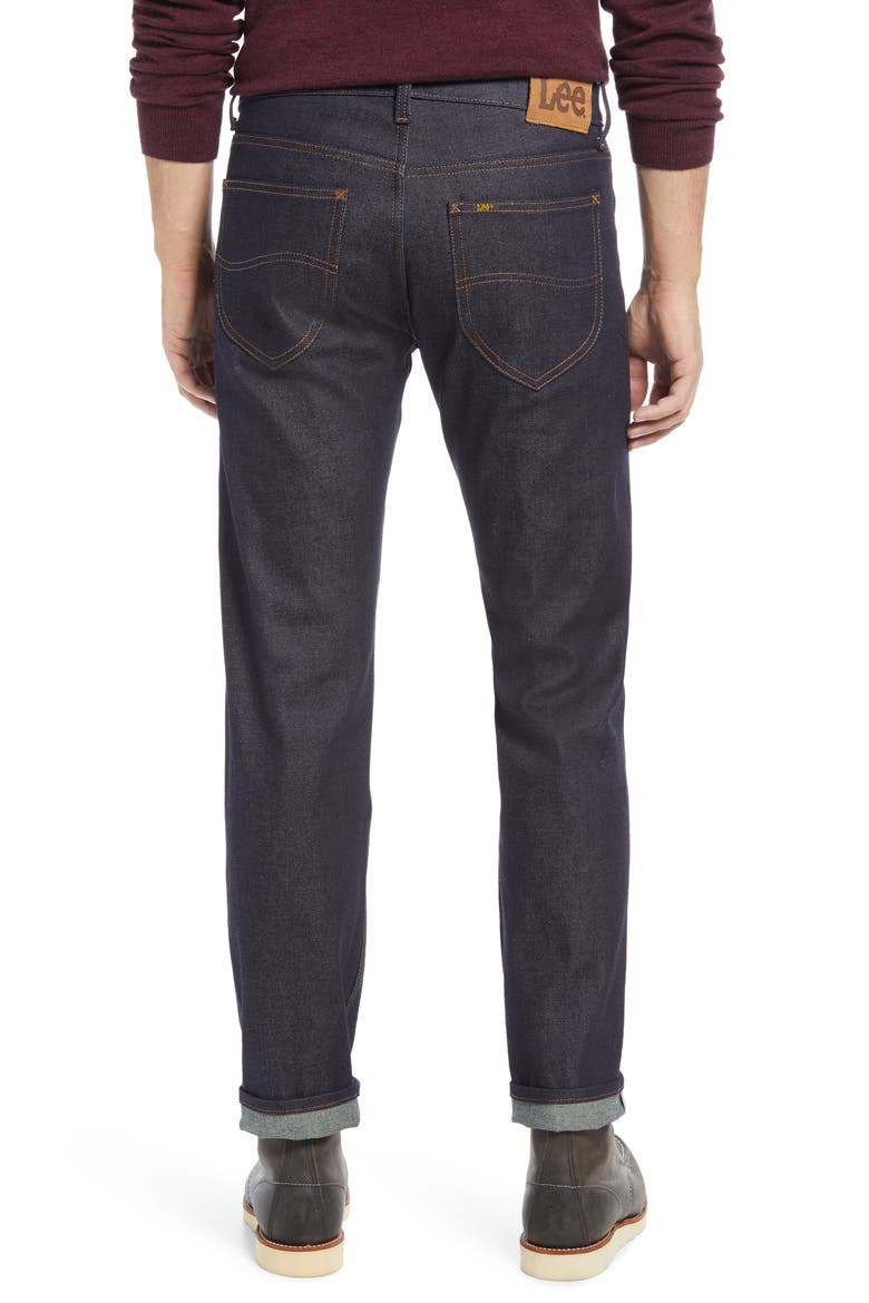 Regular Straight Leg Jeans, Alternate, color, RAW SELVEDGE