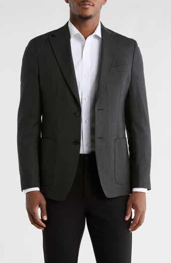Calvin Klein Herringbone Notch Lapel Sport Coat