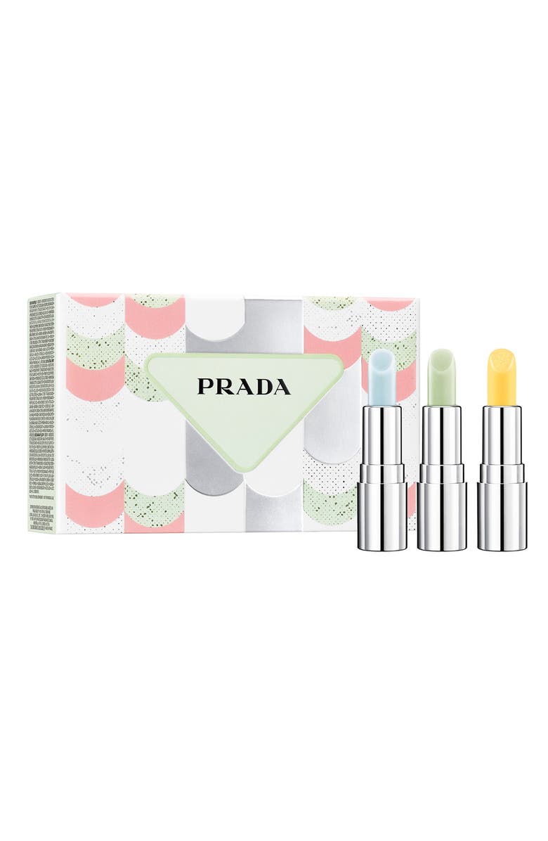 Prada Mini Moisturizing Lip Balm Trio, Main, color, 